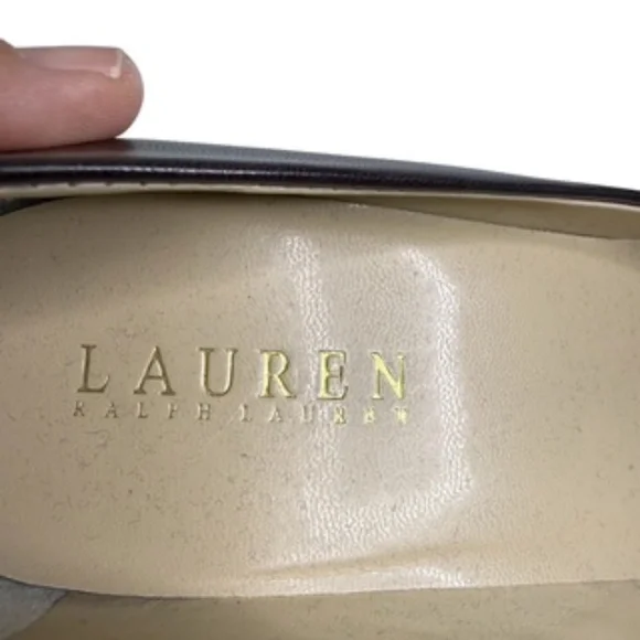 Lauren Ralph Lauren Sabrina 3.5" Heel Brown Pumps Size 7.5B - Picture 3 of 12